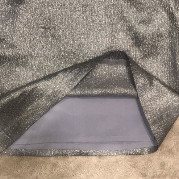 Ann Taylor metallic silk blend skirt Size 4 - Picture 3 of 4
